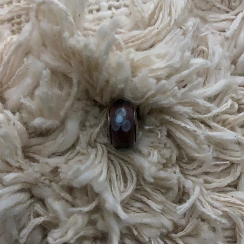 Purple flower Pandora Charm